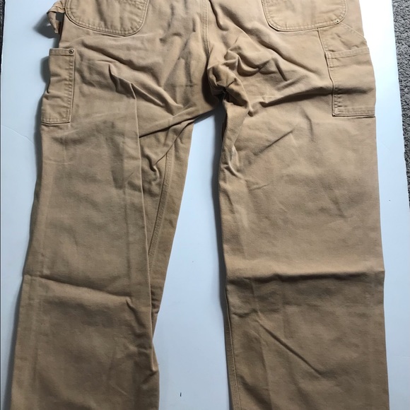 Vintage 90s Carhartt Double Knee Overalls Bib Work Dungaree Size 44 44x30 - Picture 9 of 11